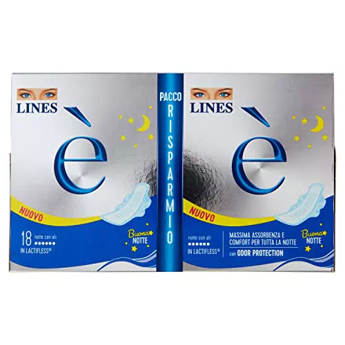 Lines Notte Ali Assorbenti Lactifless - Pacco Scorta