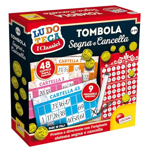 Liscianigiochi Ludoteca Tombola Segna e Cancella per bambini 6 anni+