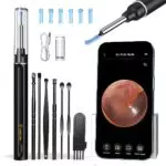 LMECHN Otoscopio Digitale 1920P Impermeabile con 6 Luci LED per Pulizia Orecchie