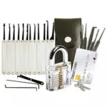 Lock Cowboy Kit Completo per Apertura Lucchetti con Lucchetto Trasparente