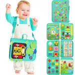 Lovchil Busy Board Educativo Montessori per Bambini 2-4 Anni, Giocattolo Sensoriale