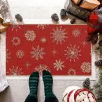 LuxFocus Zerbini Natalizi Antiscivolo Merry Christmas per Interni ed Esterni