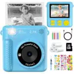 Fotocamera Istantanea per Bambini 1080P HD con Scheda da 32GB - Regalo Natale 3-12 Anni