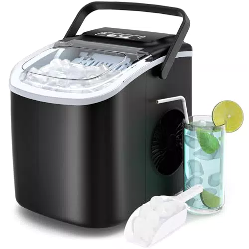 Palinth Macchina per il Ghiaccio Professionale Autopulente con Impugnatura Portatile