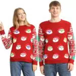 Maglione Natalizio LED Ugly Christmas Sweater per Famiglia e Coppia
