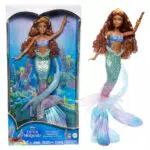 Mattel La Sirenetta - Ariel Sirena Deluxe, bambola con coda iridescente