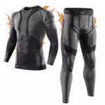 MEETYOO Biancheria Intima Termica Uomo - Maglia e Pantaloni Base Layer Invernali