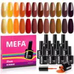 MEFA Smalto Semipermanente Soak-Off UV Gel per Unghie Professionali 7ml
