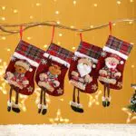 MHwan Calze Befana Vuote Vintage da Appendere per Natale
