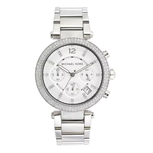Michael Kors Orologio Cronografo Parker in Acciaio Inossidabile MK5353