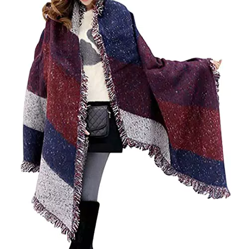 Miss Lulu Sciarpa Invernale Grande Quadrato per Donna - Moda e Comfort