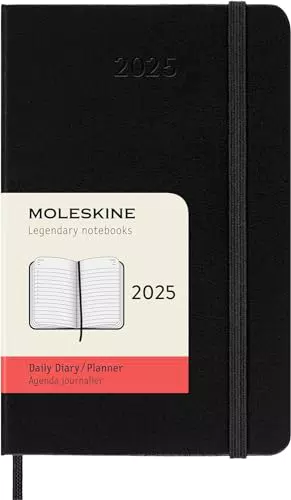 Moleskine Daily Planner Agenda Giornaliera 12 Mesi 2025 Formato Pocket 9x14 cm