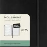 Moleskine Planner Settimanale 2025 con Spazio per Note, Formato Pocket 9x14 cm