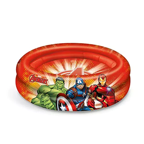 Mondo Toys - Piscina gonfiabile Avengers con 2 anelli, diametro 100 cm