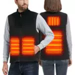 NABIYE Gilet Riscaldato Ultra Sottile in Fibra di Carbonio per Attività Invernali