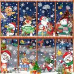 Brand: Adesivi Natale - Vetrofanie Rimovibili per Decorazioni Natalizie Finestra