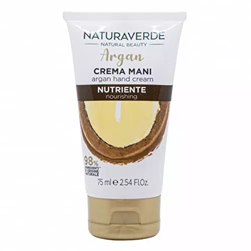 Naturaverde Crema Mani Nutriente all'Olio di Argan per Mani Secche e Screpolate