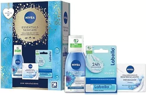 NIVEA Essentials Skincare Kit - Cofanetto Regalo con Crema Viso e Struccante