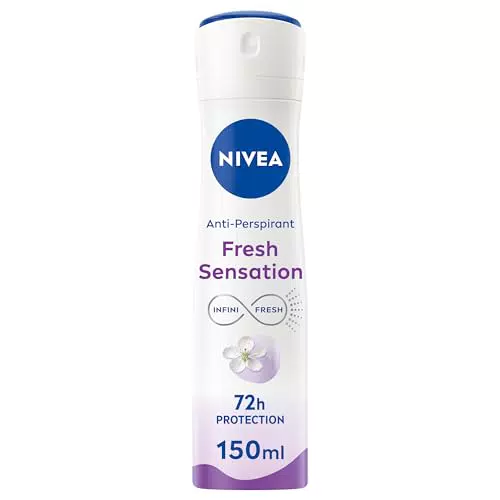 NIVEA Fresh Sensation Deodorante Spray Donna, Protezione Fino a 72h senza Alcool