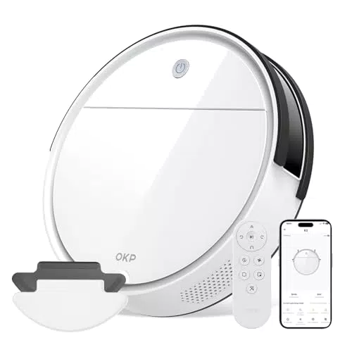 OKP K5B Robot Aspirapolvere e Mocio Wi-Fi, 2500Pa, Ideale per Animali e Pavimenti