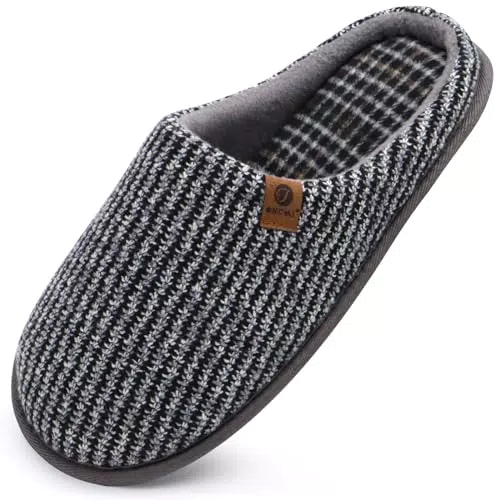 ONCAI Pantofole da Uomo Invernali con Memory Foam e Suola Antiscivolo