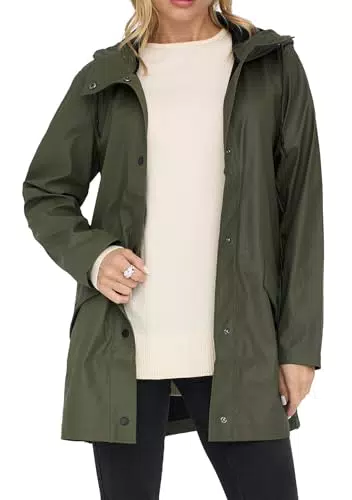 Only Onlelisa Giacca Impermeabile Donna Raincoat Otw