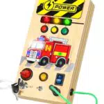 Ophy Busy Board Montessori | Activity Board Camion dei Pompieri per Bambini