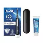 Oral-B Spazzolino Elettrico Ricaricabile iO 3 con Testina di Ricambio e Dentifricio