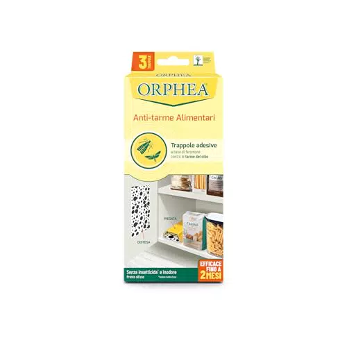 Orphea Antitarme Alimentare - Trappole Naturali per Eliminare Farfalline del Cibo