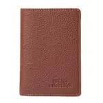 Otto Angelino Portafoglio Bifold in Vera Pelle con Blocco RFID Unisex