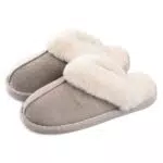Santorini Pantofole Scamosciate Invernali Morbide per Casa e Outdoor