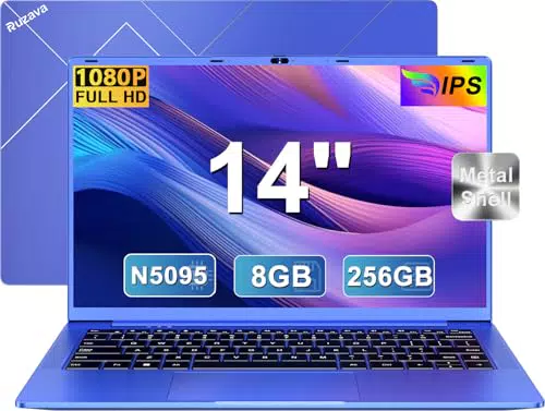 PC Portatile Celeron N5095, 14" FHD, 8GB RAM, 256GB SSD, Win 11, 5G WiFi