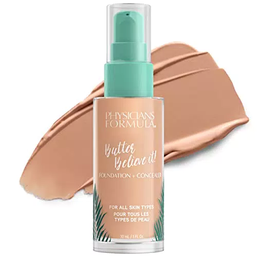 PHYSICIANS FORMULA, Murumuru Butter Believe It Foundation + Concealer
