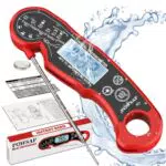 POWSAF Termometro Digitale per Cucina e Barbecue, Lettura Istantanea Impermeabile