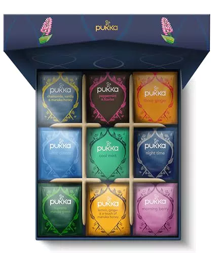 Pukka Tisane Selection Box - Set Regalo con 9 Gusti di Erbe Biologiche