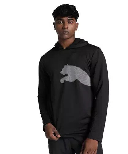 PUMA Train All Day Big Cat Hoodie Unisex per Sport e Tempo Libero