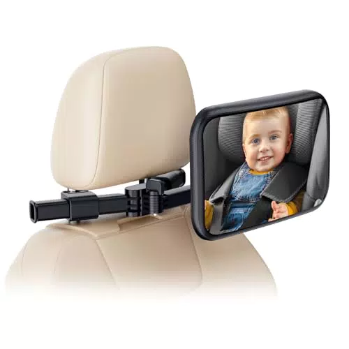 QLoztyse Specchietto Retrovisore Regolabile per Seggiolino Auto Bambini