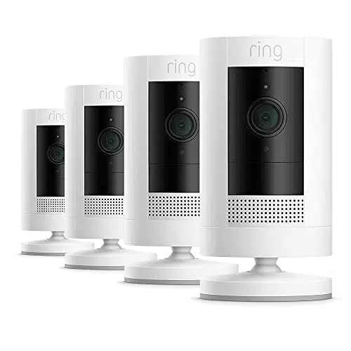 Ring Stick Up Cam: videocamera esterna wifi 1080p HD con audio bidirezionale