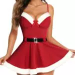 RSLOVE Babydoll Sexy da Donna - Costume Natalizio Camicia da Notte