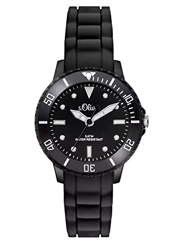 s.Oliver Orologio Quarzo Unisex con Cinturino in Silicone SO-3297-PQ