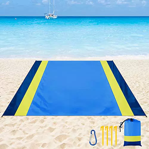 Sarsumir Coperta da Spiaggia Impermeabile e Anti Sabbia per Picnic e Viaggi