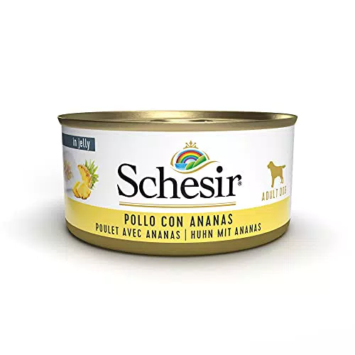 Schesir Cibo Umido per Cani Adulti Gusto Pollo e Ananas in Gelatina