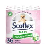 Scottex Pulito Originale Carta Igienica Morbida e Resistente Formato XXL