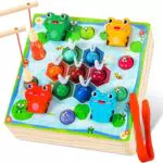Seagoal Giochi Montessori per Bambini 2-5 Anni - Giochi di Pesca in Legno
