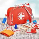 Selecta Valigetta del Dottore in Legno - Strumenti Robusti e Funzionali