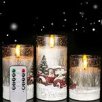 Candele LED con Telecomando e Temporizzazione per Decorazioni Natalizie