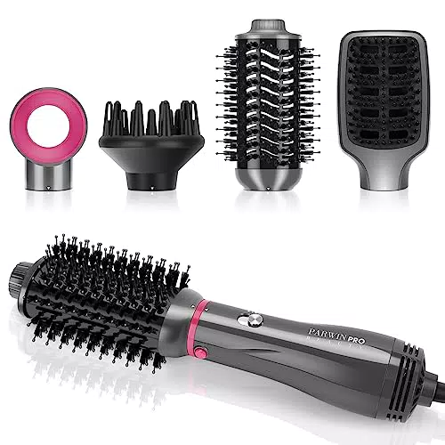 PARWIN PRO BEAUTY Styler - Spazzola ad Aria Calda 4 in 1 per Asciugare e Styling