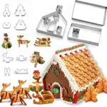 Set Tagliabiscotti Natalizio in Acciaio Inossidabile per Biscotti di Natale