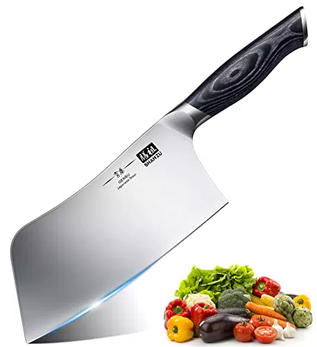 SHAN ZU Coltello da Chef Giapponese 7" in Acciaio Inossidabile K133
