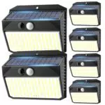 SIGRILL Faretto LED Solare Esterno con Sensore di Movimento, IP65 Impermeabile